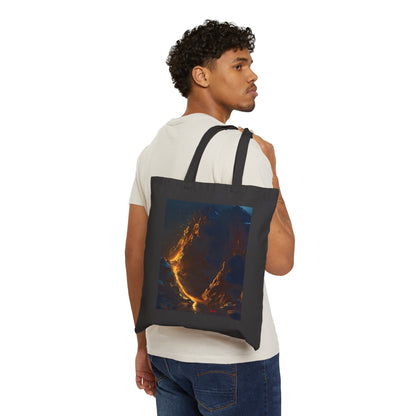 Volcano Cotton Canvas Tote Bag