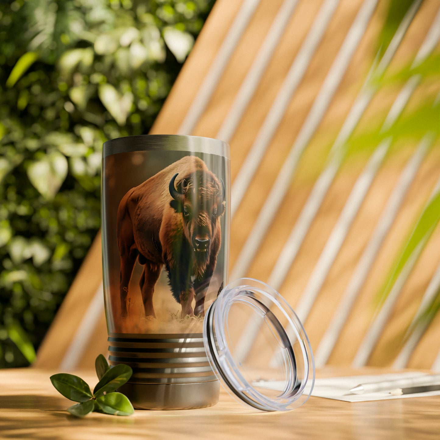 Artzy Bison Ringneck Tumbler, 20oz