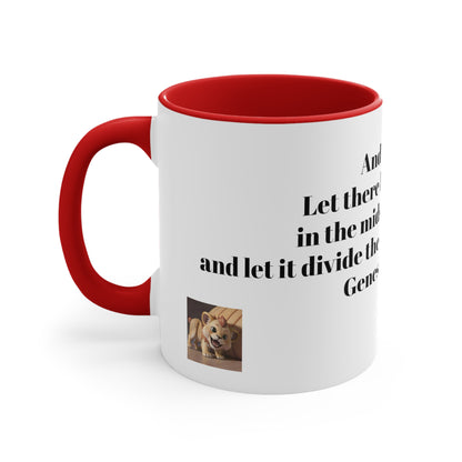 Bible Speaks Gen 1:6 Accent Mug, 11oz