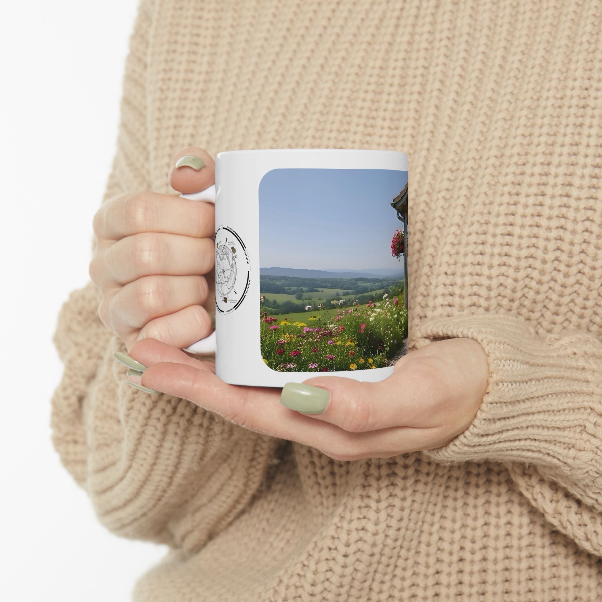 Cozy Architecture & Dreamy Landscapes #21 White Ceramic Mug – Homes Home Sweet Home Cup (11oz/15oz)