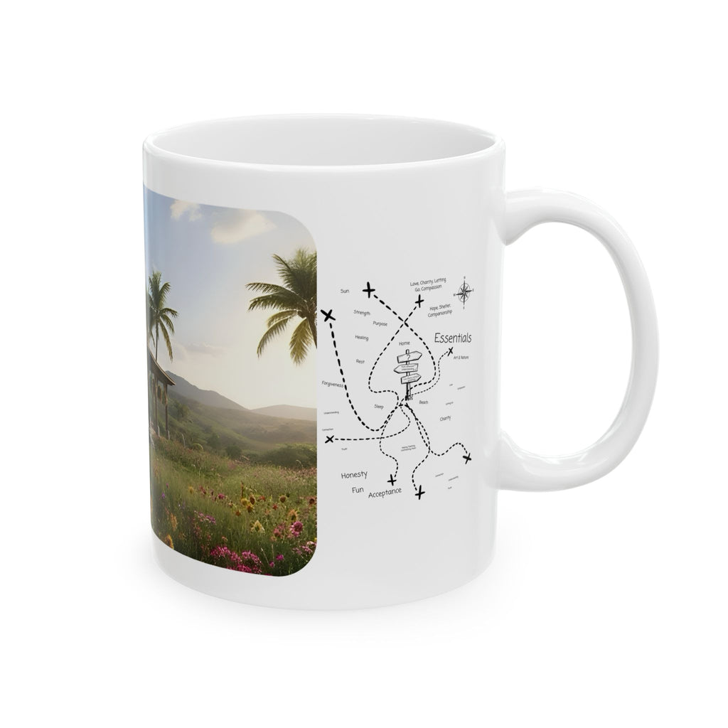 Cozy Architecture & Dreamy Landscapes #25 White Ceramic Mug – Homes Home Sweet Home Cup (11oz/15oz)