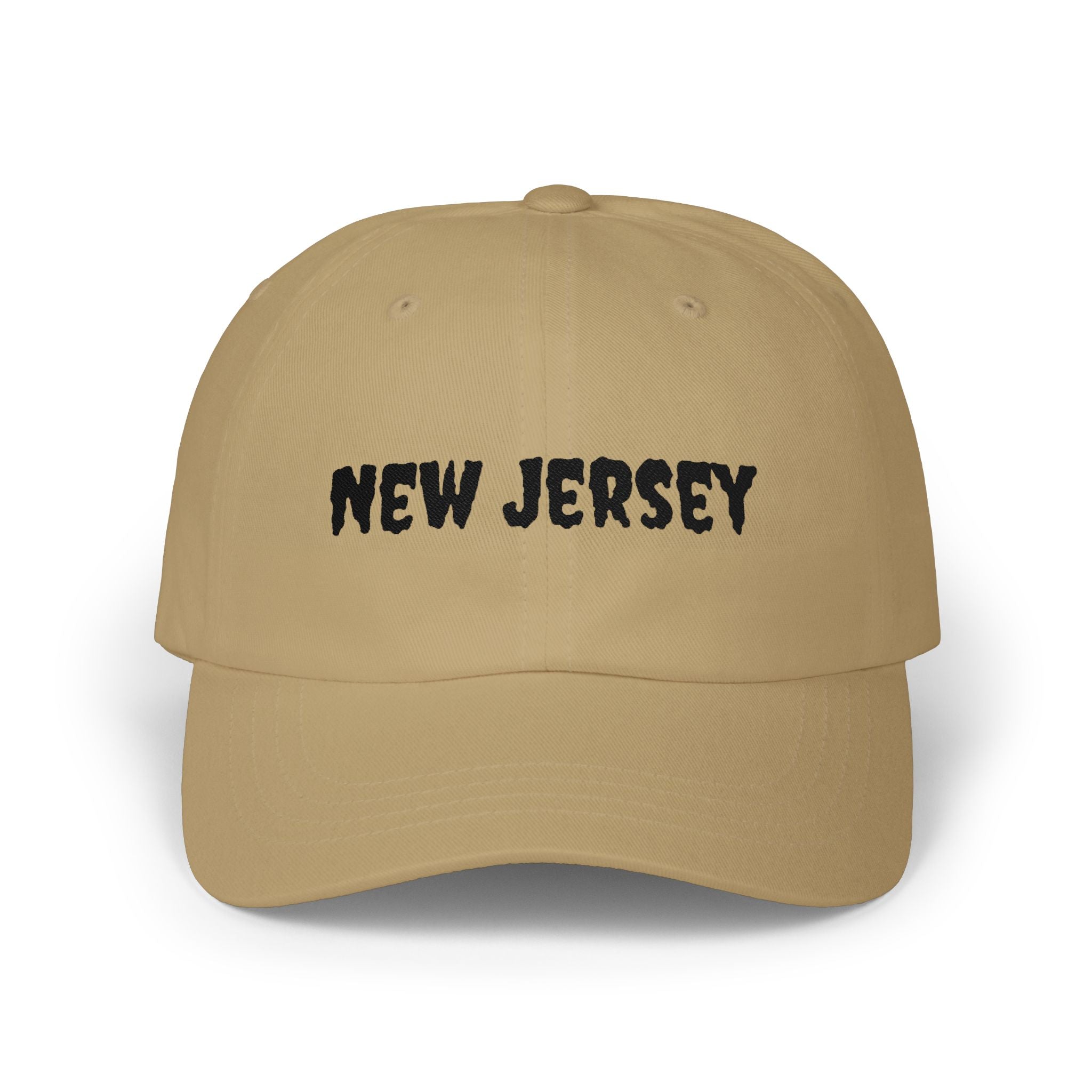 New Jersey United States of America Black Embroidered Classic Dad Cap | NJ 3rd USA Baseball Hat