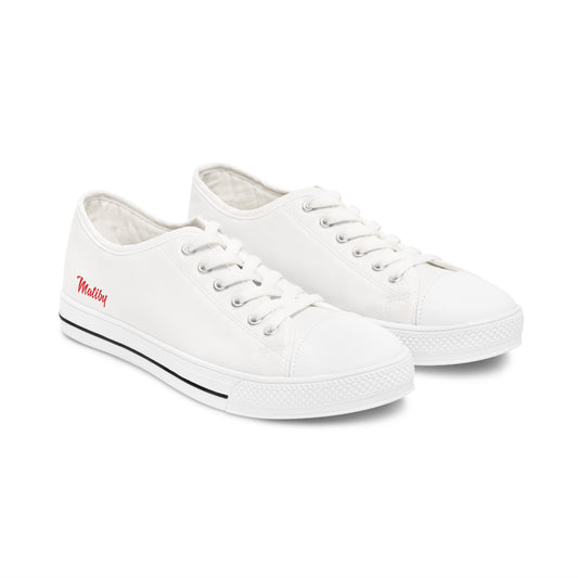 Matiby Women's White Low Top Sneakers