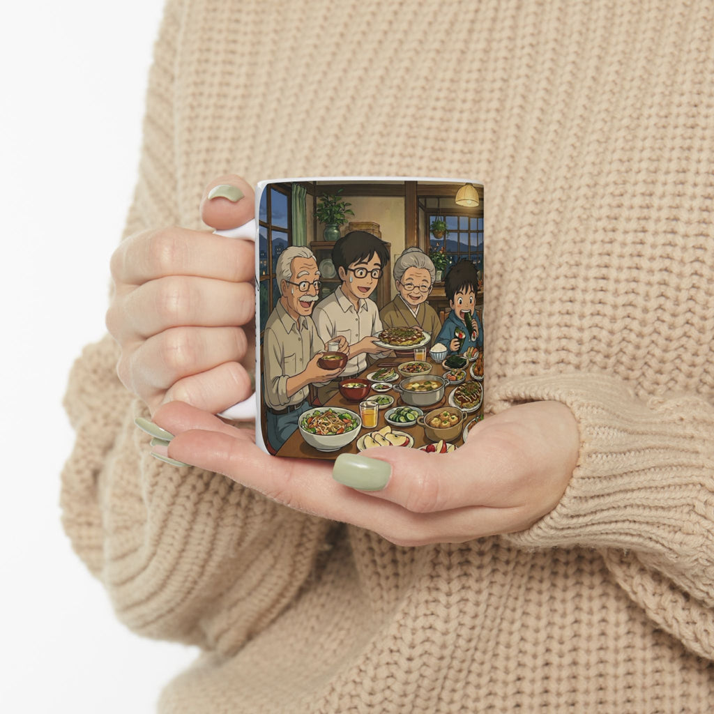 Family & Friends #6 Forever White Ceramic Mug — Cozy Feast Cup (11oz/15oz)