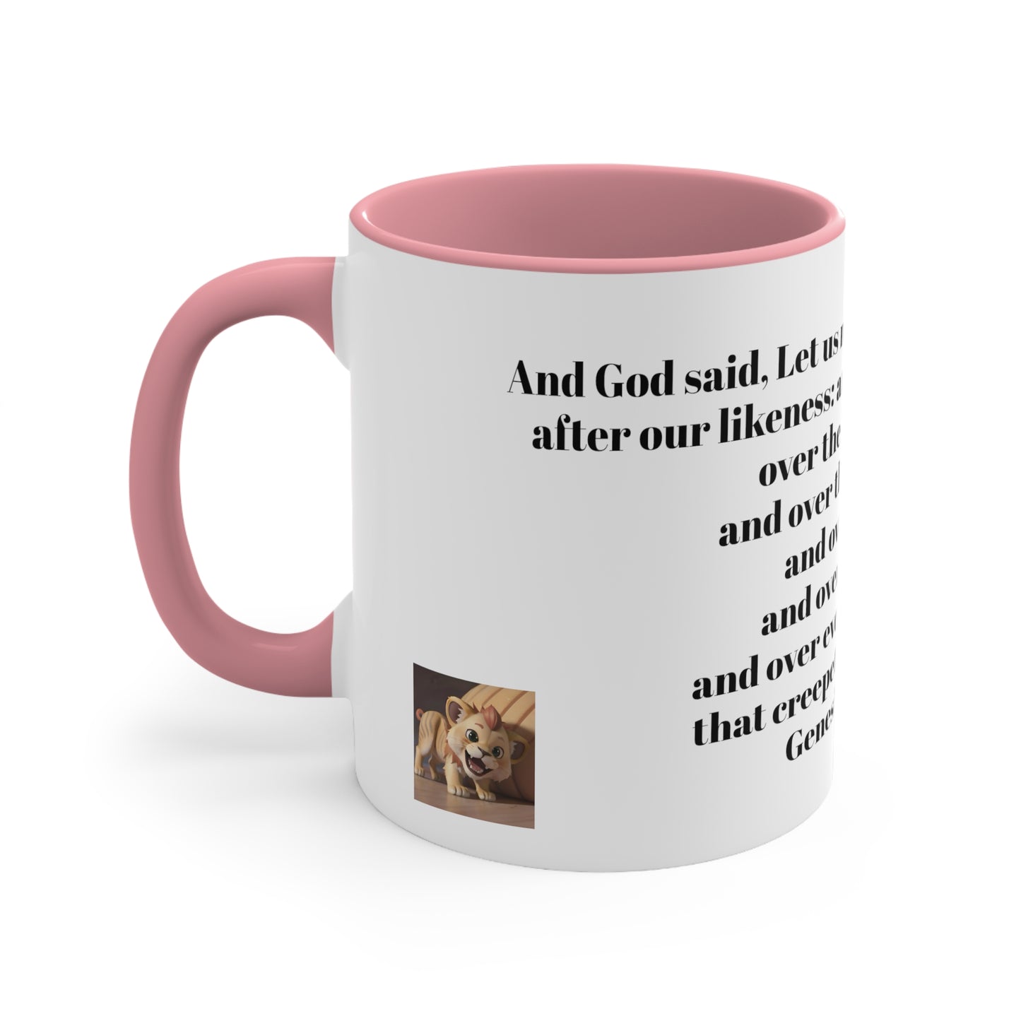 Bible Speaks Gen 1:26 Accent Mug, 11oz