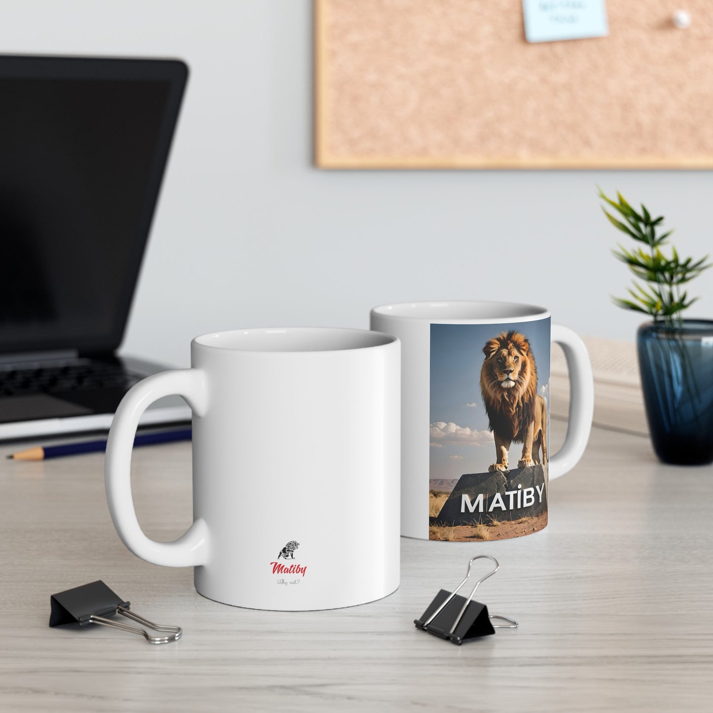 Matiby Lion Ceramic Mug, 11oz