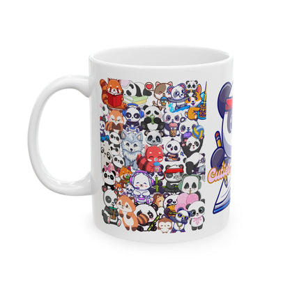 Journeys Unisex Loveable Cuties Ceramic Mugs, Gifts for Pet Lovers, Mugs for Animal Lovers, Cute Seasonal Panda Mugs, Mug for All Occasions, Panda Life Mug, Panda Lovers Mug