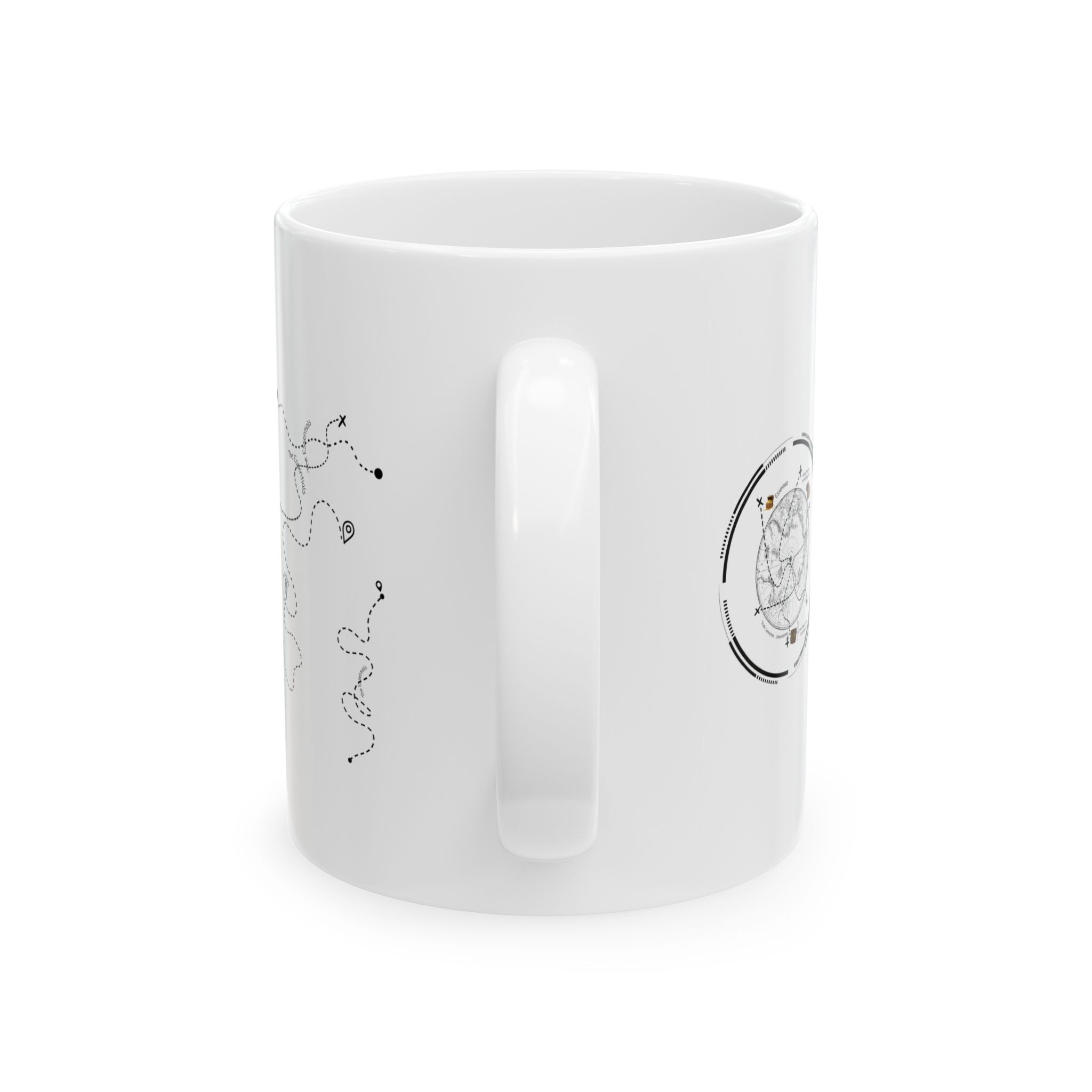 Mountain Lake Vista White Ceramic Mug – Life’s Little Wonders Cup (11oz/15oz)