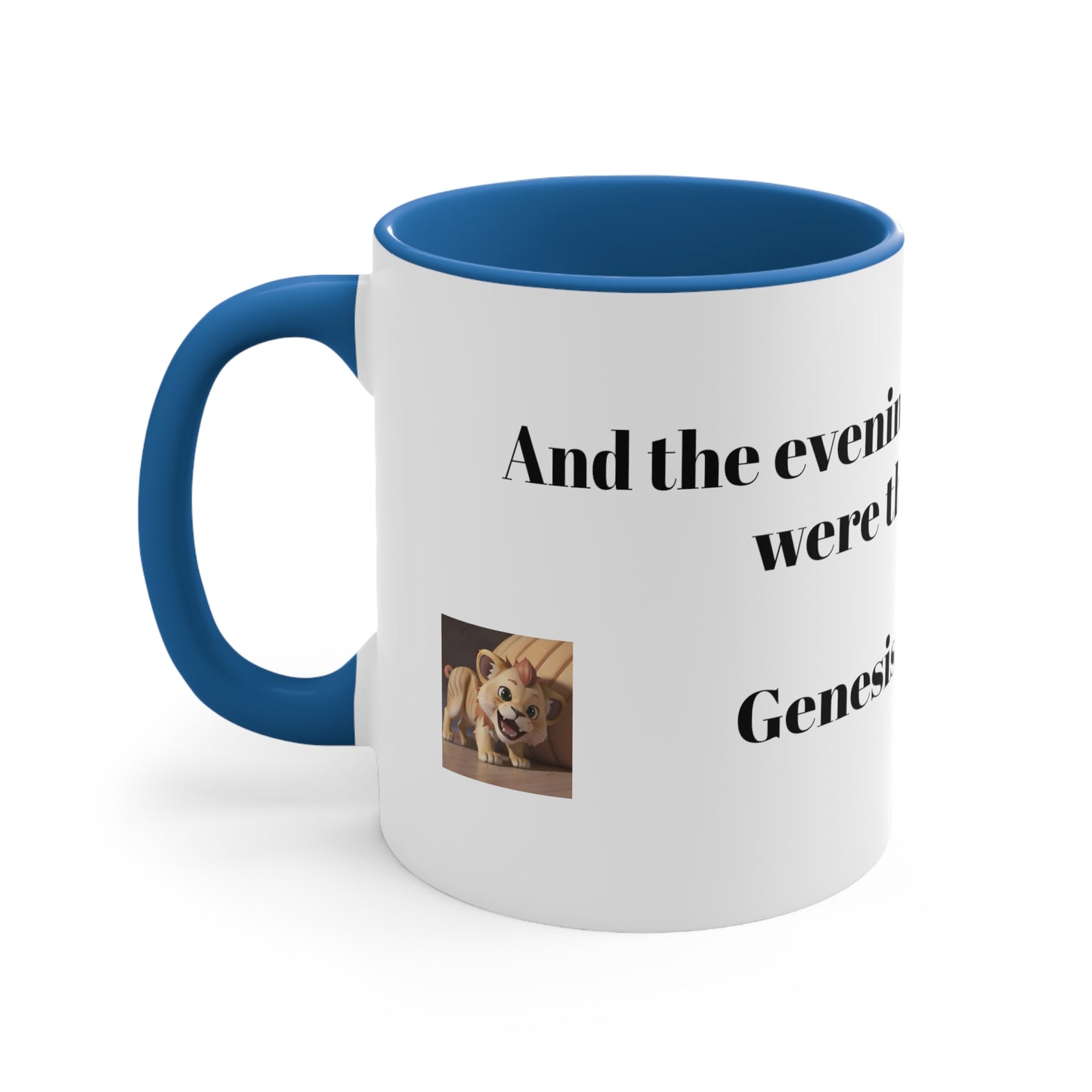 Bible Speaks Gen 1:23 Accent Mug, 11oz