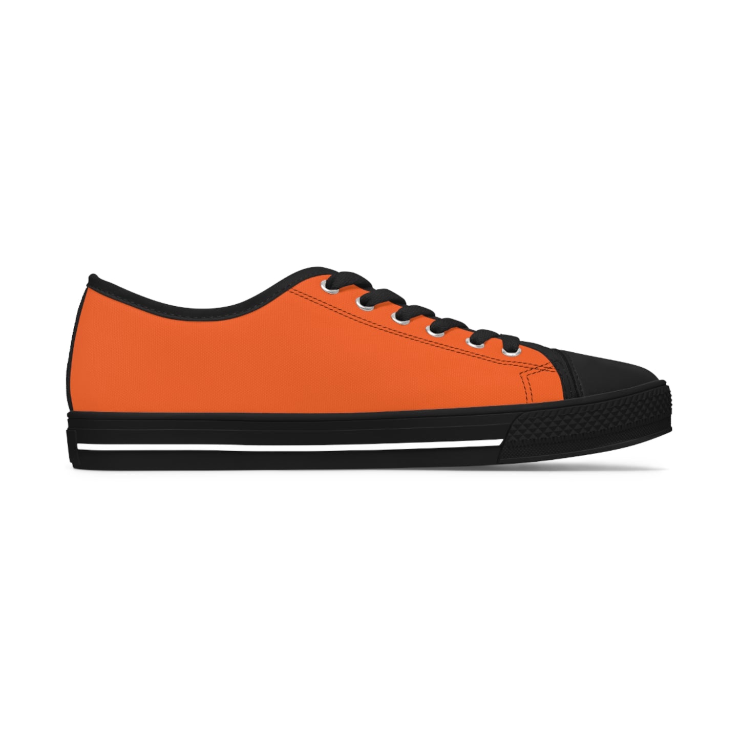 Women's Orange Low Top Sneakers