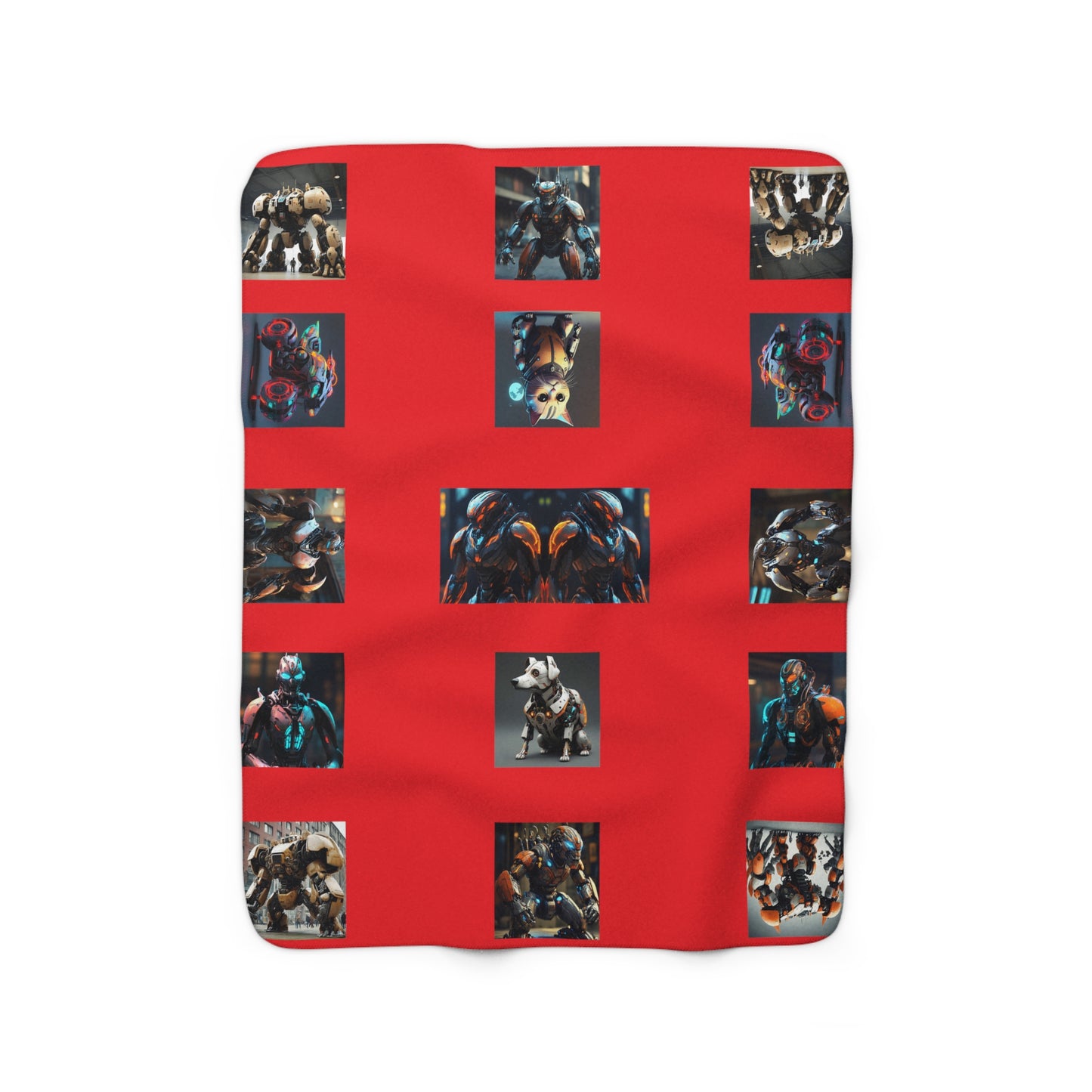 Matiby MEK "Rojo" Sherpa Fleece Blanket