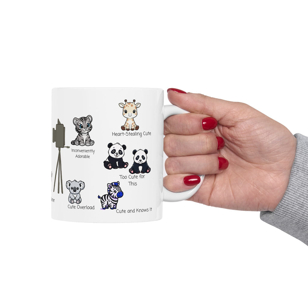 The Duchess of Denier White Ceramic Mug — Tiny, But Mighty Cute Overload Cup (11oz/15oz)