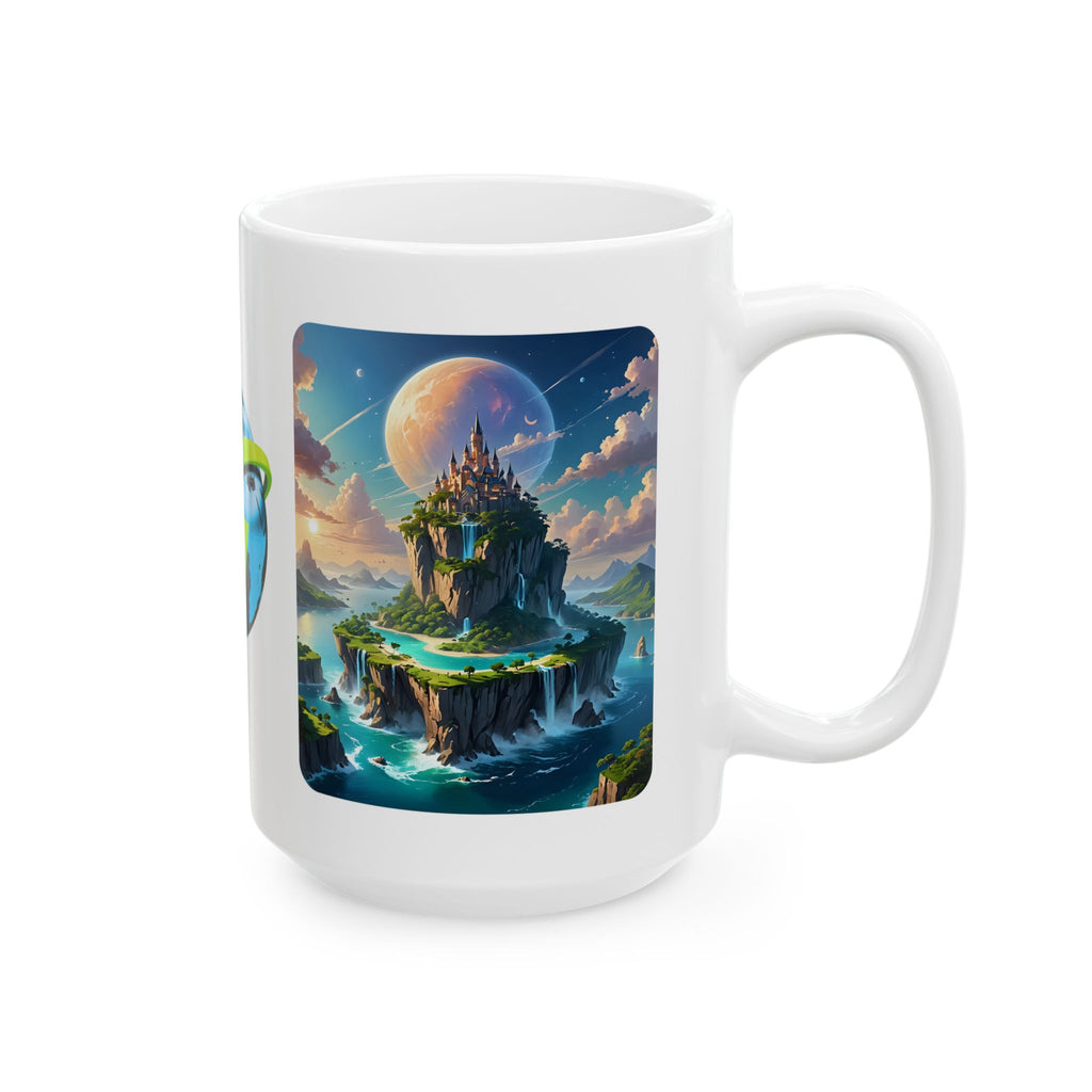 Contrast & Perspective #2 White Ceramic Mug — Time & Chance Daily Cup (11oz, 15oz)