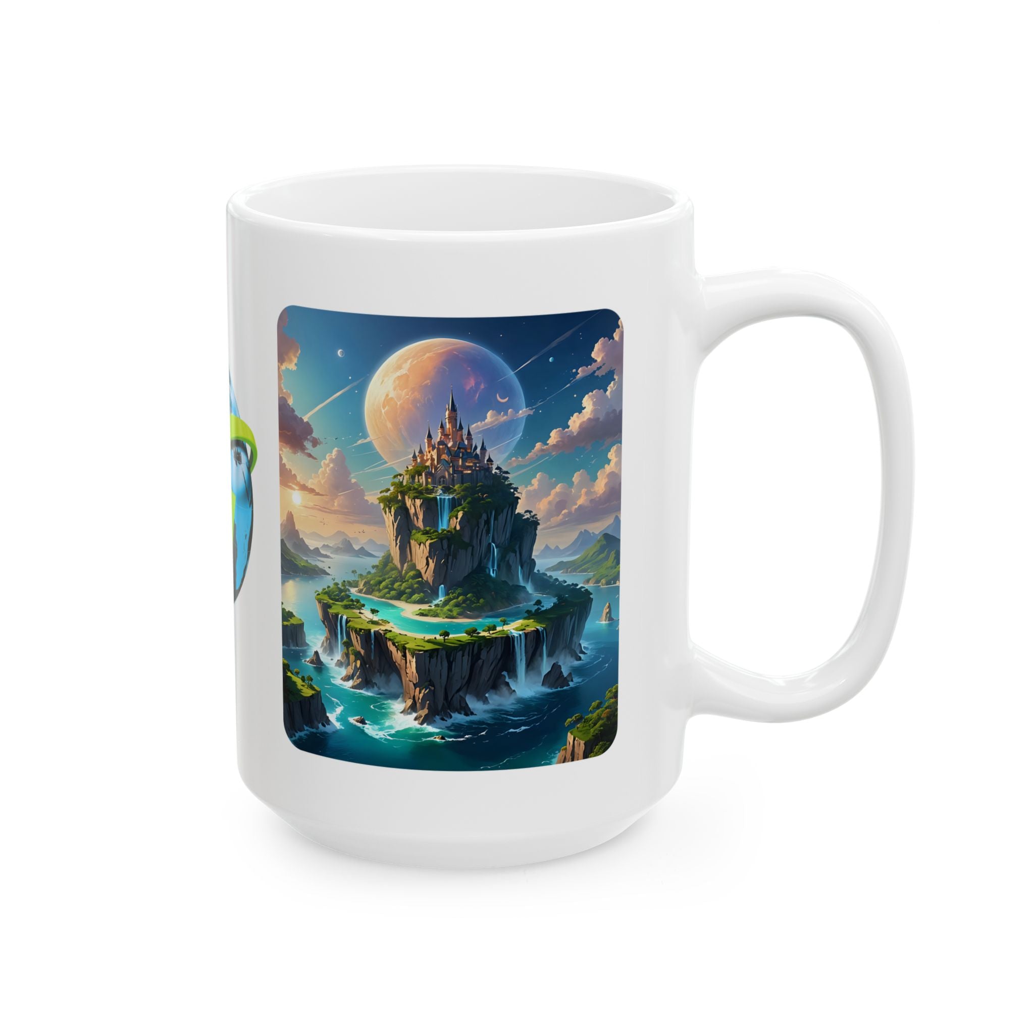 Contrast & Perspective #2 White Ceramic Mug — Time & Chance Daily Cup (11oz, 15oz)
