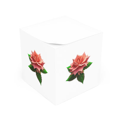 Rose Note Cube