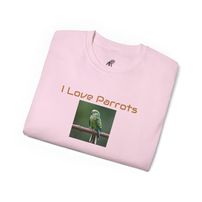 Matiby "I Love Parrots" Unisex Ultra Cotton Tee