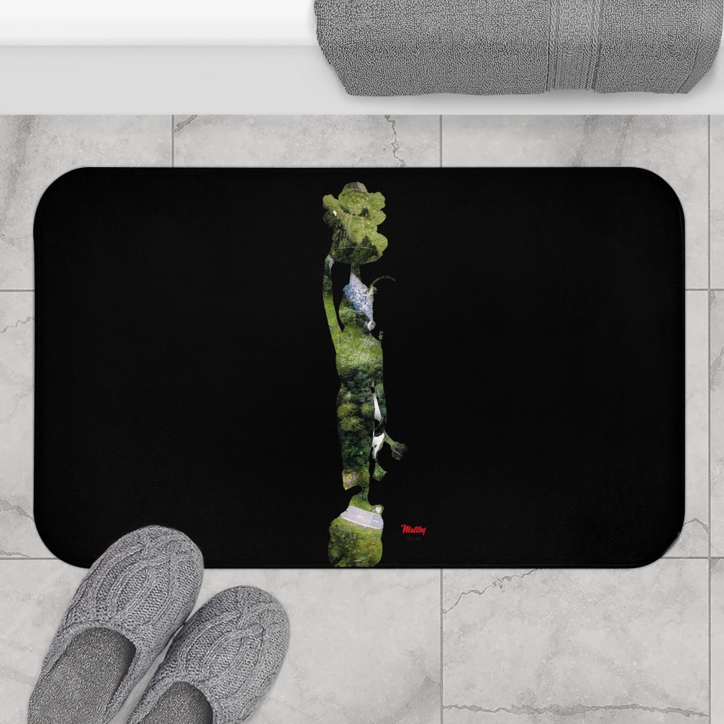 Vol-Subs Black Bath Mat