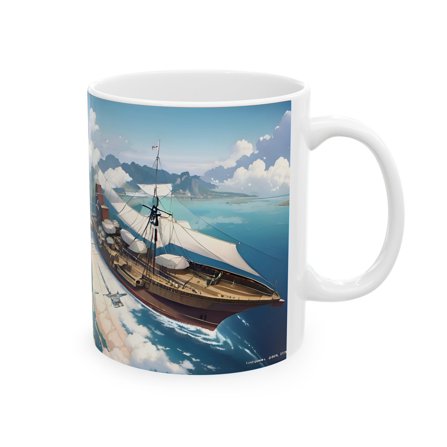 Nautical Ship Ceramic Mug, 11oz