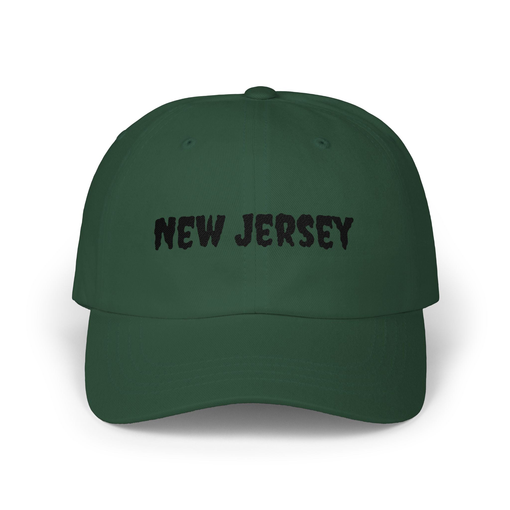 New Jersey United States of America Black Embroidered Classic Dad Cap | NJ 3rd USA Baseball Hat