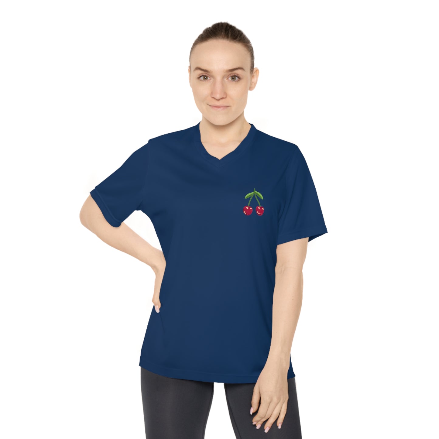 Women's Performance Cherry V-Neck T-Shirt