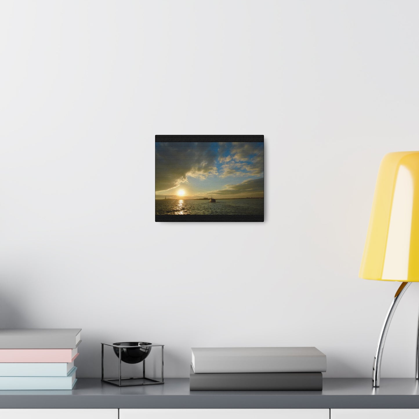 Sunset Black Canvas Gallery Wraps