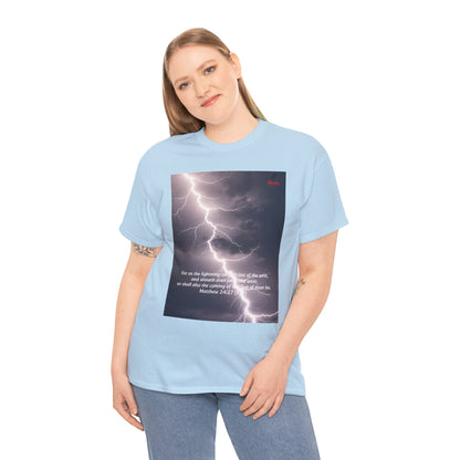 Lightning Style East West Unisex Heavy Cotton Tee