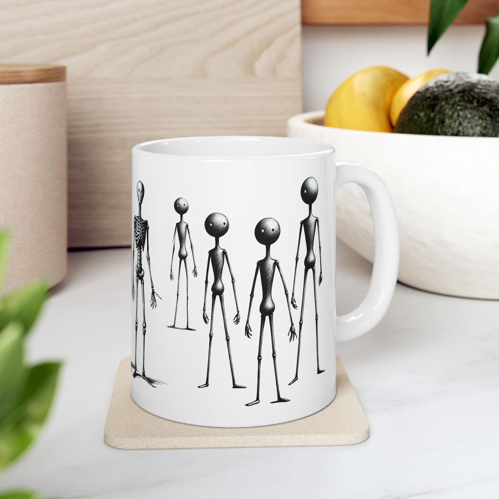 The Stick-To-It Species #21 White Ceramic Mug – Anatomy of Optimism Cup 11oz/15oz