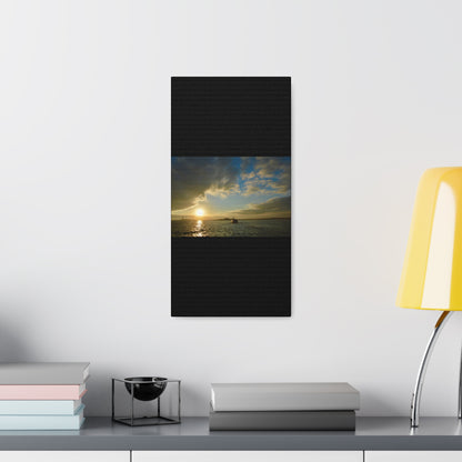 Sunset Black Canvas Gallery Wraps