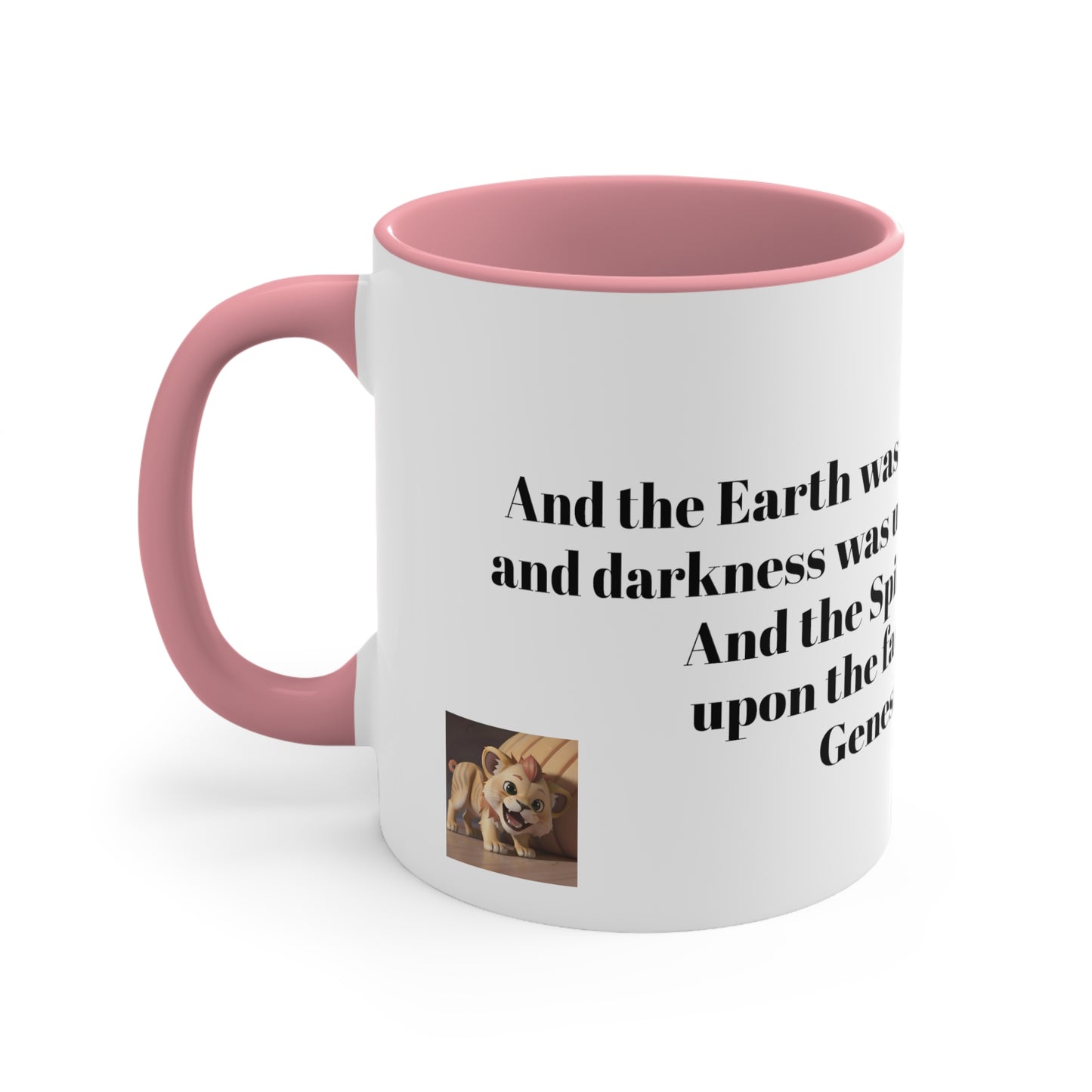 Bible Speaks Gen 1:2 Accent Mug, 11oz