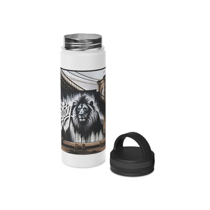 Matiby Matiffi Stainless Steel Water Bottle, Handle Lid