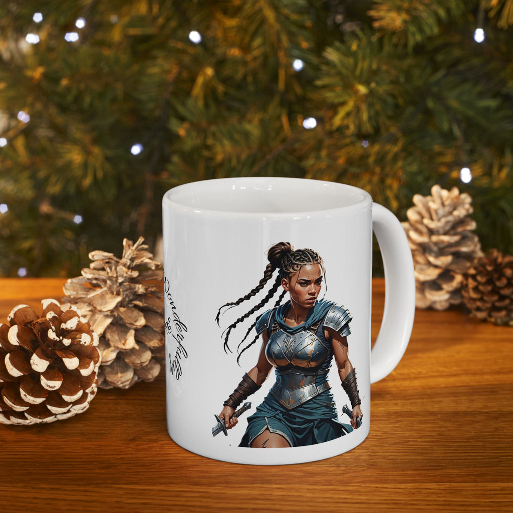 Gentle Woman of Valor #25 White Ceramic Mug - Fearfully & Wonderfully Made Tribute Cup (11oz/15oz)