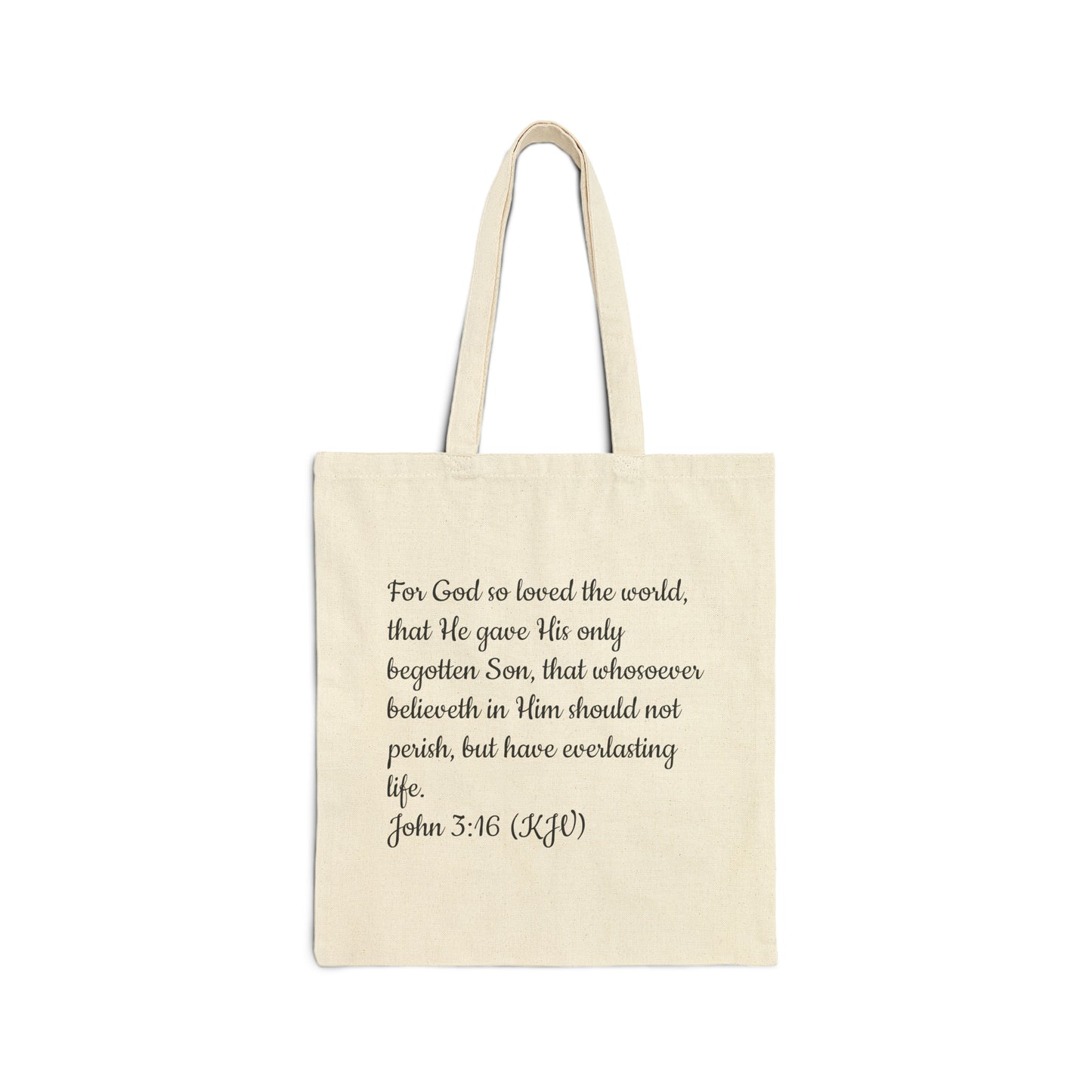 Bible Speaks Cotton Canvas Tote Bag