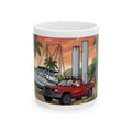 Sunshine State Pickup Trucks #13 Fishing Boat Hauler White Ceramic Mug – Celebrating Companionship, Creativity & Life’s Little Wonders Cup (11oz/15oz)