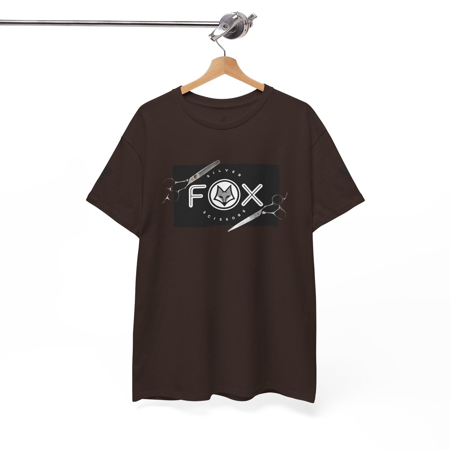 Silver Fox Scissors Unisex Heavy Cotton Tee