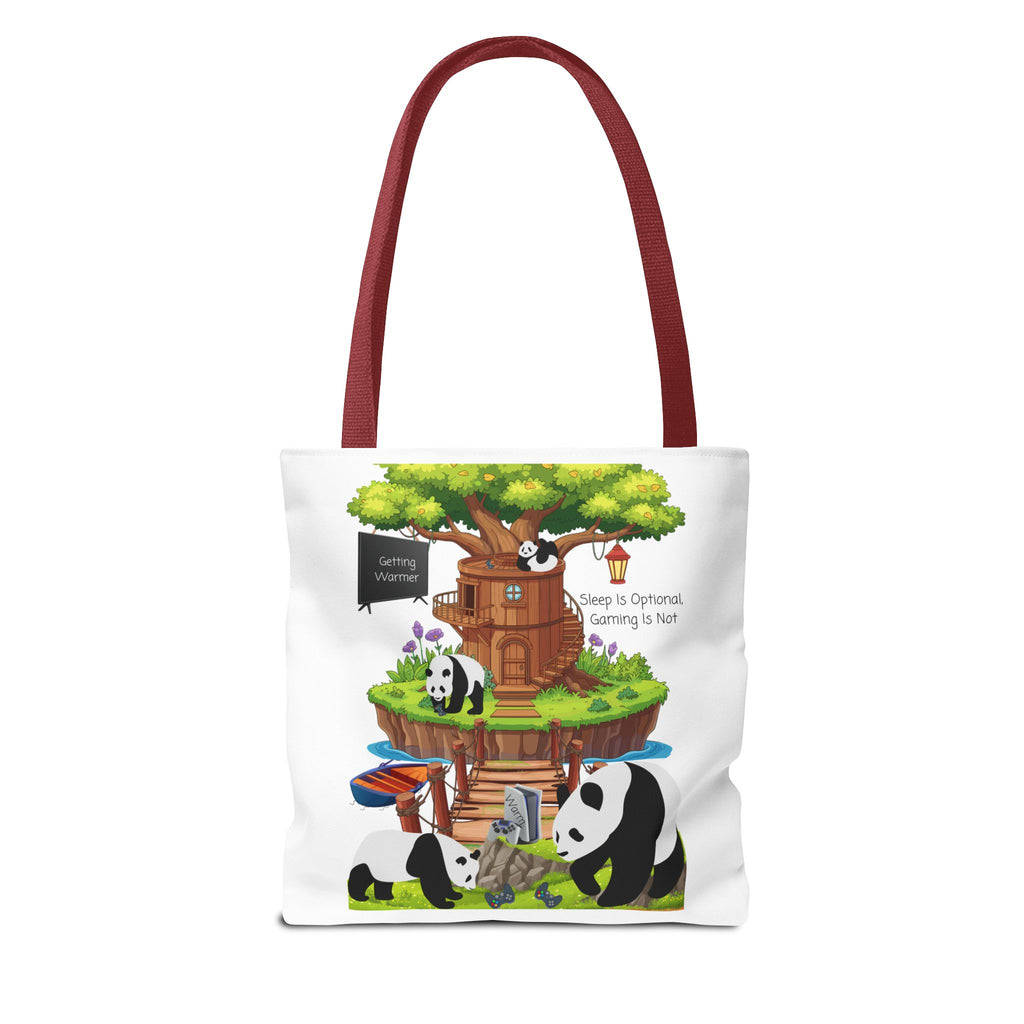 Game On, Always In a Woodland Treehouse Tote Bag | Sleep Is Optional, Gaming Is Not