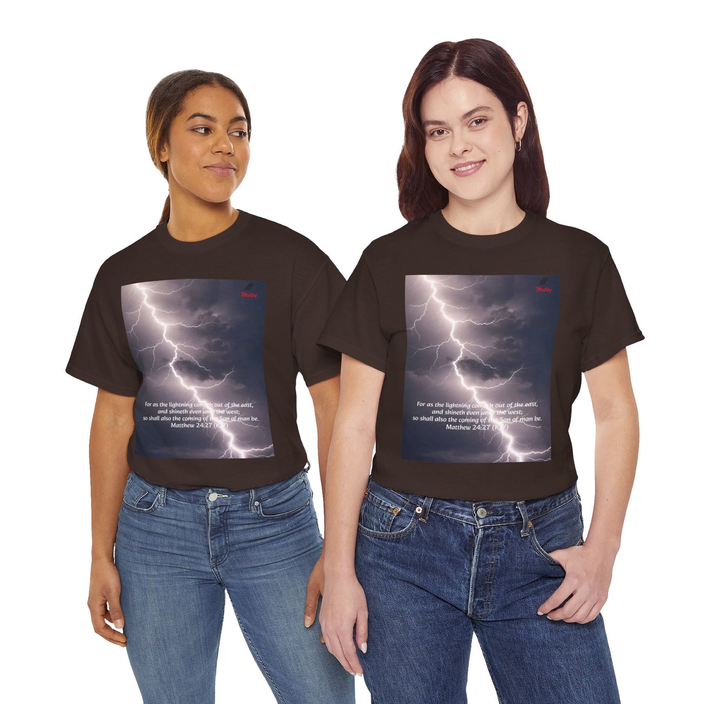 Lightning Style East West Unisex Heavy Cotton Tee