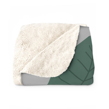 Matiby Simple Things Grey Sherpa Fleece Blanket