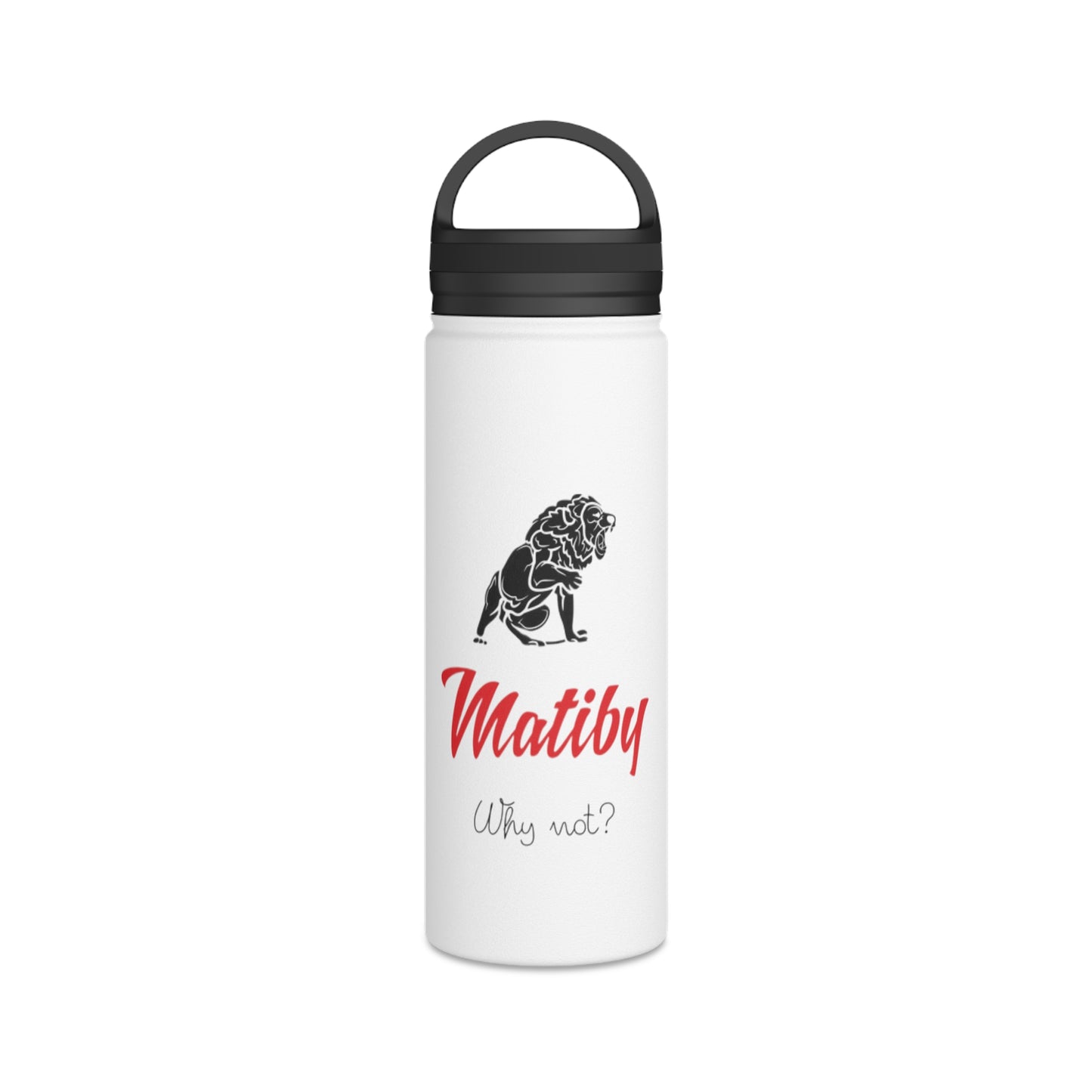 Matiby Stainless Steel Water Bottle, Handle Lid