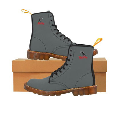 Men's Dark Grey Canvas Boots