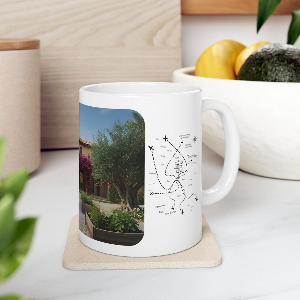 Cozy Architecture & Dreamy Landscapes #28 White Ceramic Mug – Homes Home Sweet Home Cup (11oz/15oz)