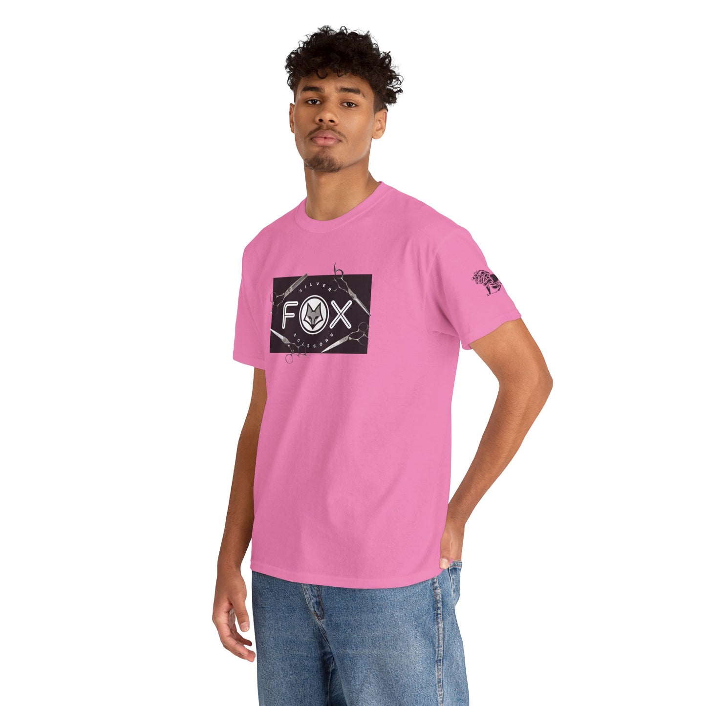 Silver Fox Scissors Unisex Heavy Cotton Tee