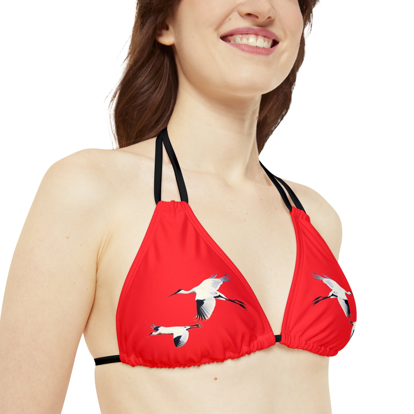 Red Strappy Bikini Set (AOP)