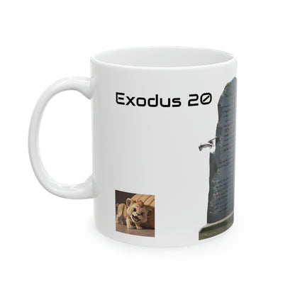 Bible Speaks Exodus 20 Ceramic Mug, 11oz