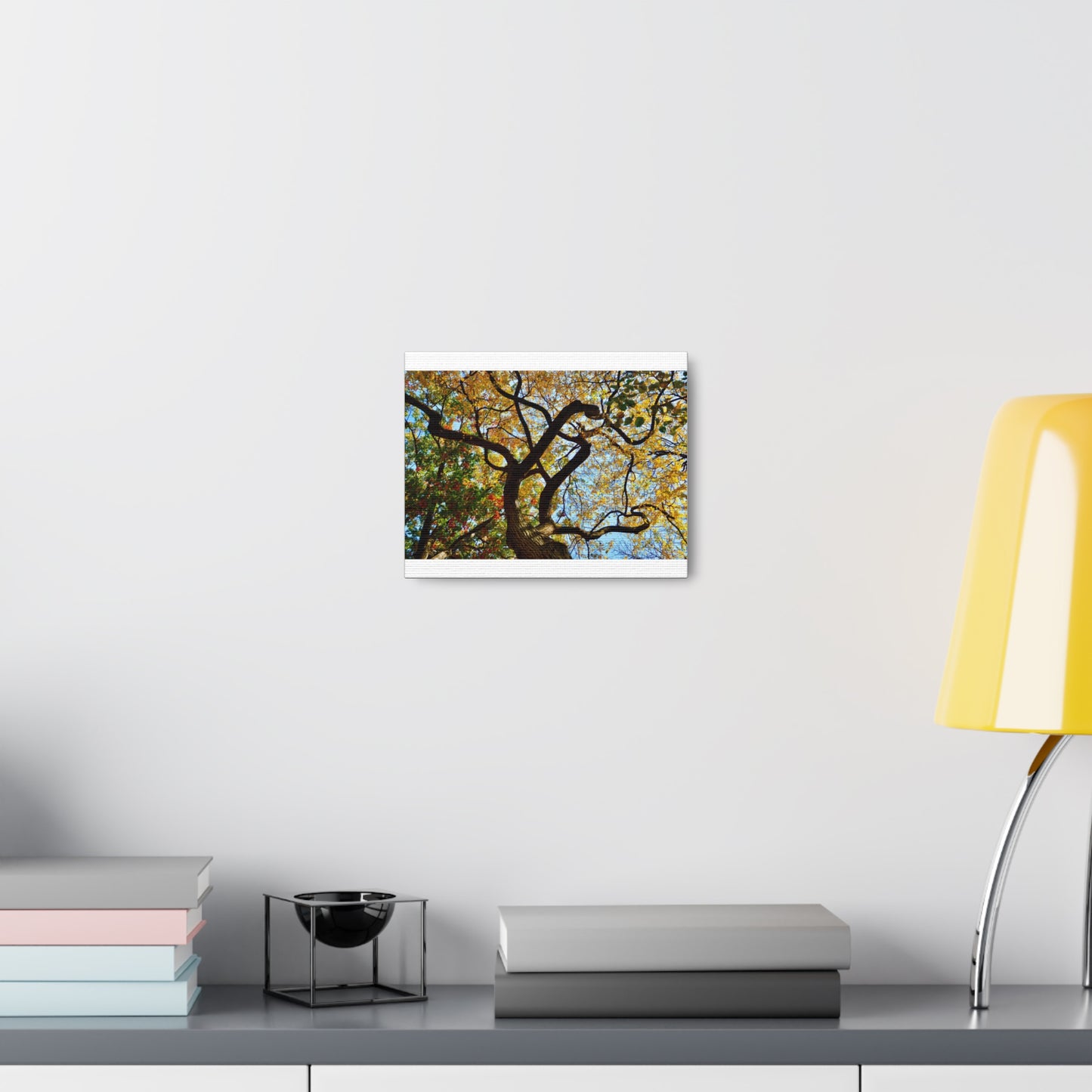 Fall Leaves White Canvas Gallery Wraps