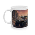 Adventure 4x4 Trucks #23, Utility Workers On The Go White Ceramic Mug — Find Your Path To The Essentials Cup (11oz & 15oz)