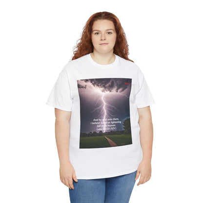 Lightning Style Satan's Fall Unisex Heavy Cotton Tee