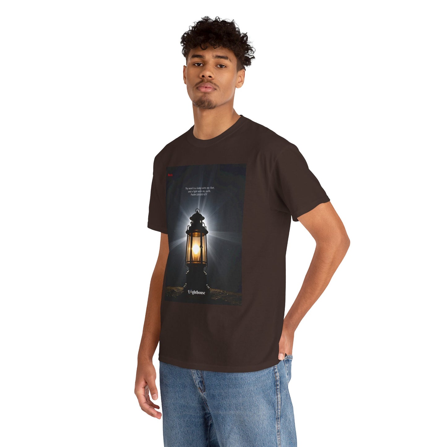 Lighthouse Psalm 119 Unisex Heavy Cotton Tee