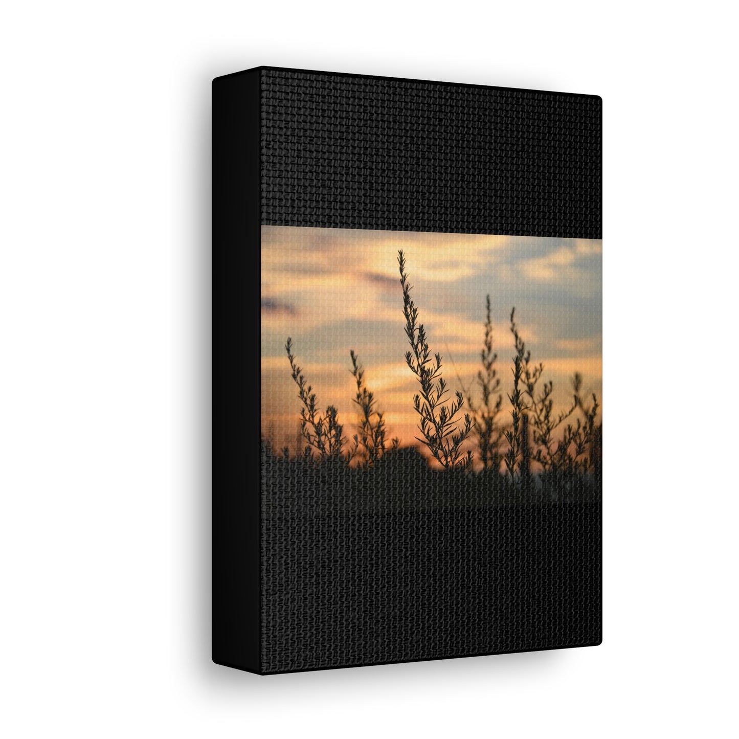 Nature Sunset Silhouette Black Canvas Gallery Wraps