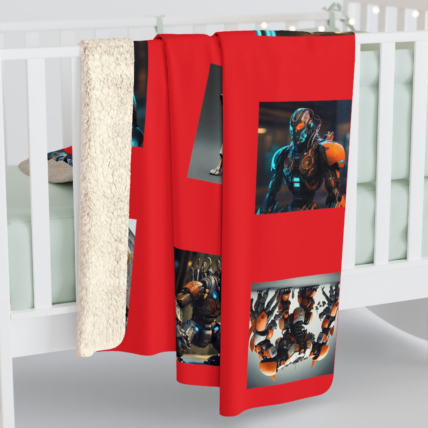 Matiby MEK "Rojo" Sherpa Fleece Blanket