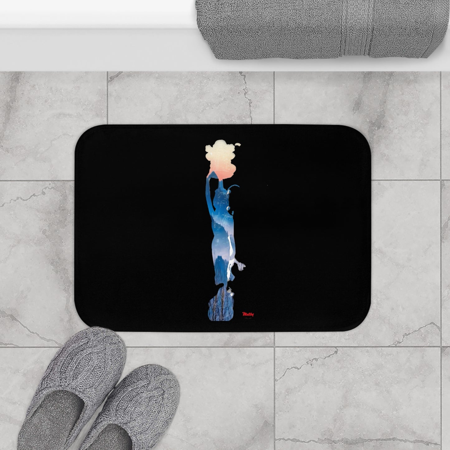 Vol-Subs Black Bath Mat